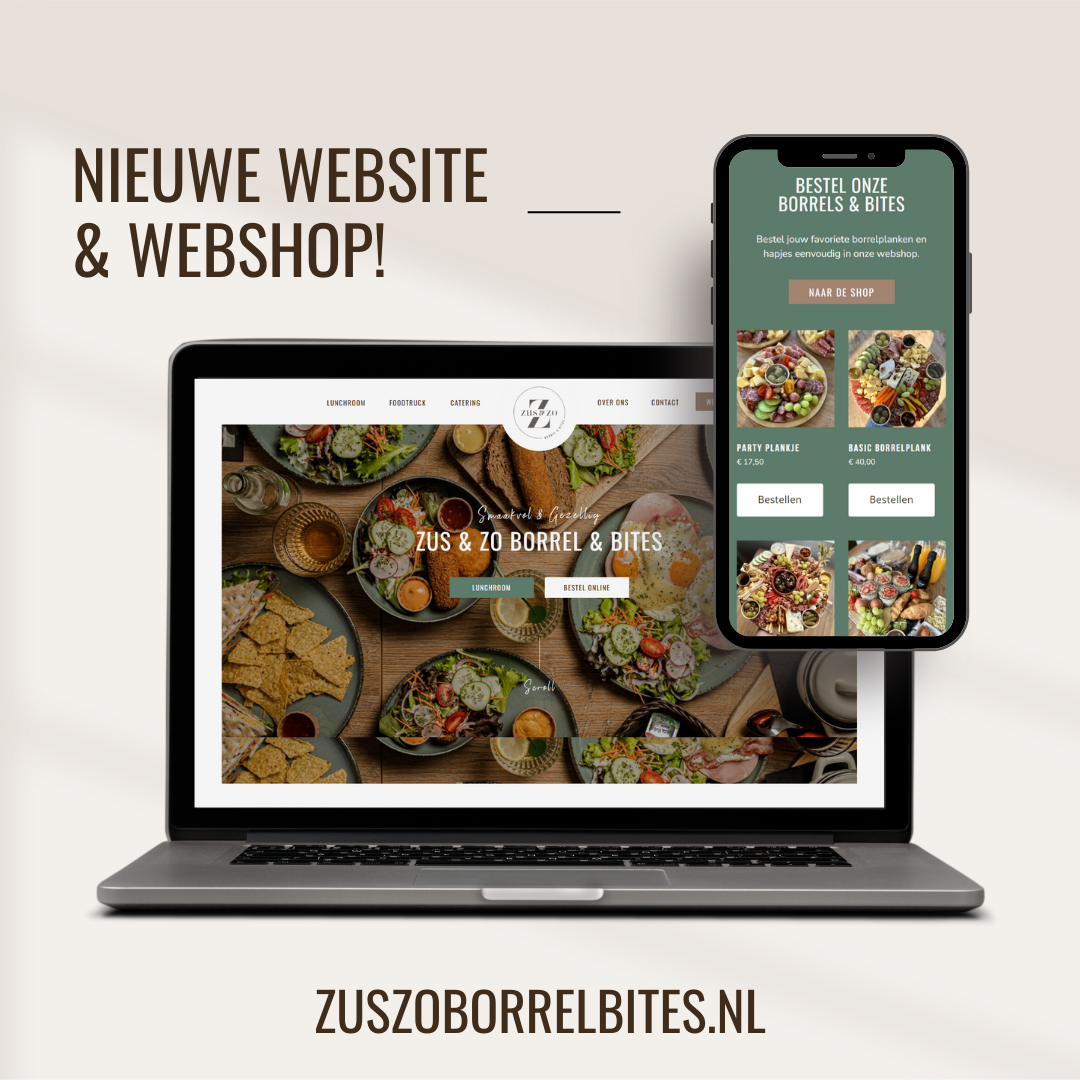 Zus en Zo borrel en bites - De Ruwe Diamant Webdesign